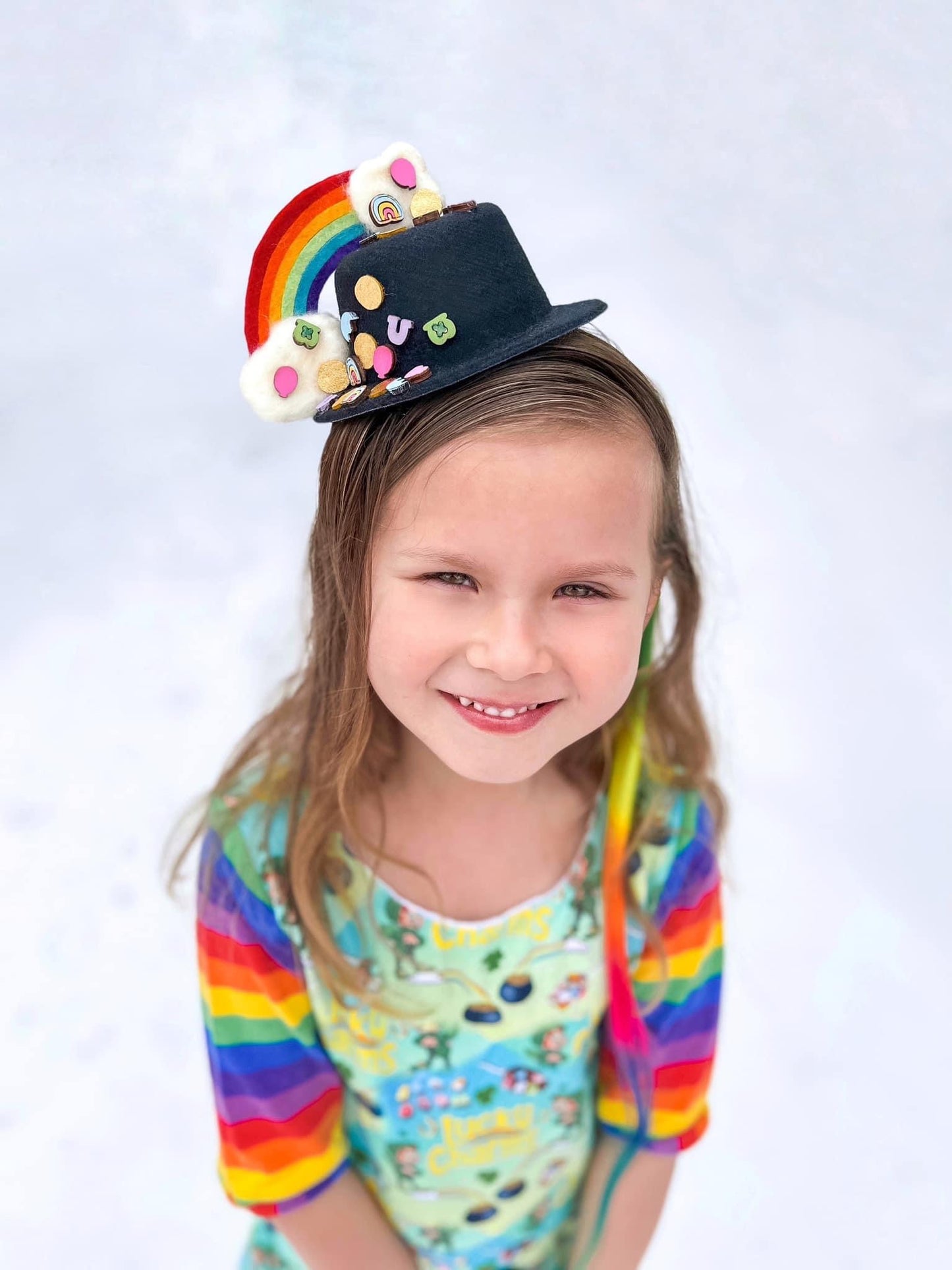 Lucky Rainbow  Mini Top Hat