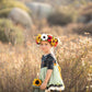 Harpalium Sunflower & Poppies Halo