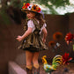 Chrisanna Sunflower & Butterflies  Boater Hat