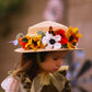 Chrisanna Sunflower & Butterflies  Boater Hat