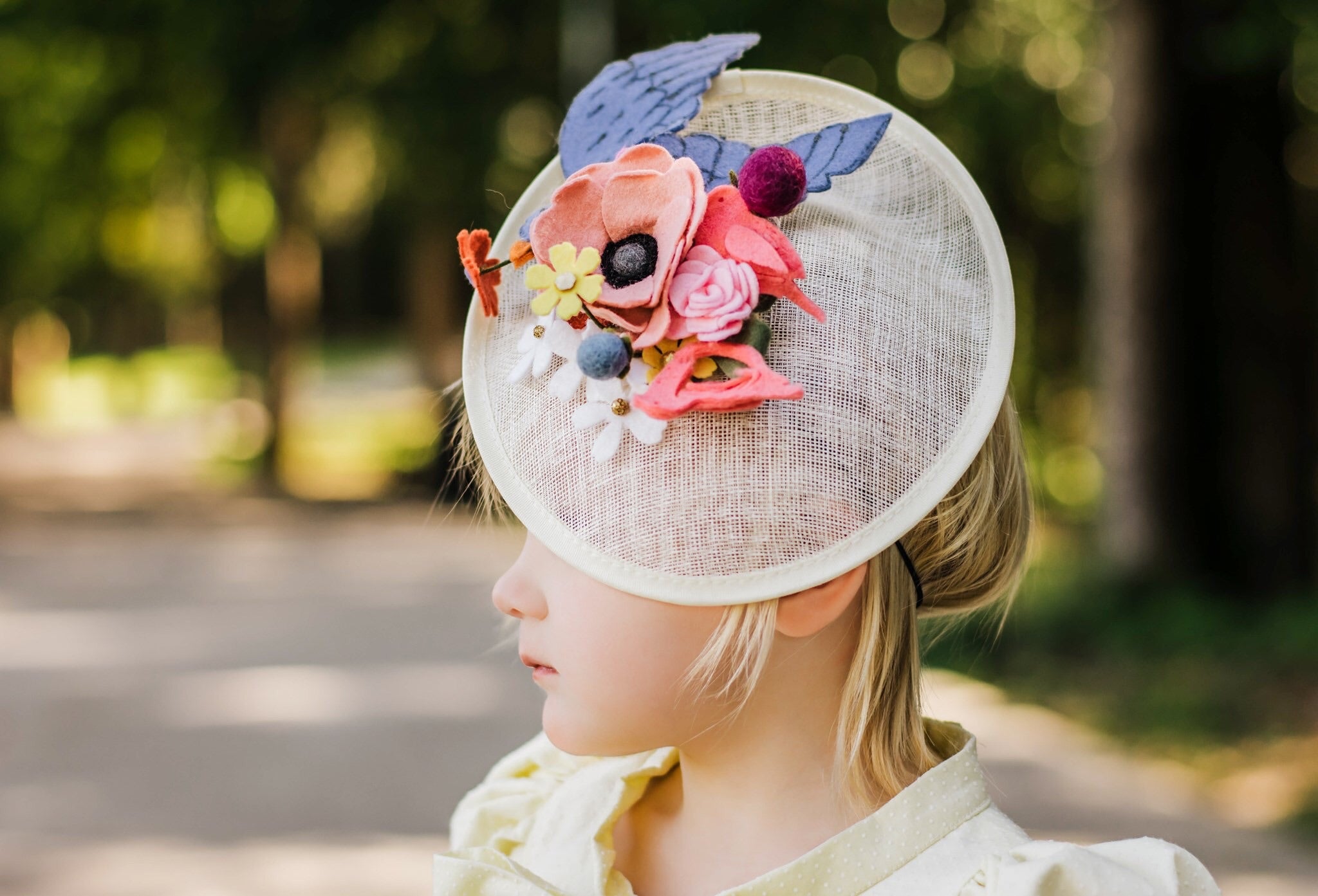 Flower best sale girl hat