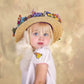Floral Vintage Boater Straw Hat