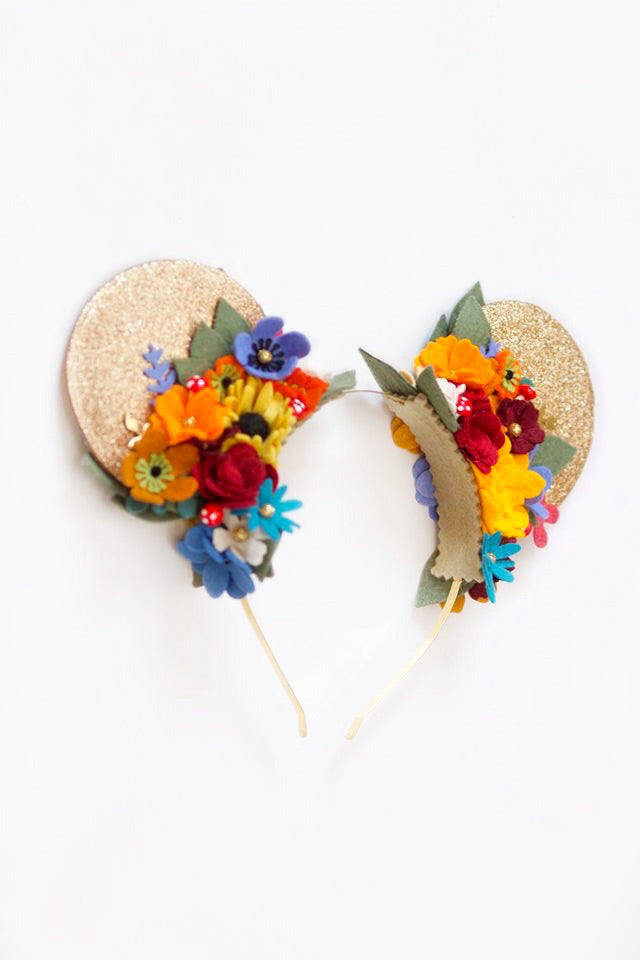 Fall Mouse Ears Inspired Headband