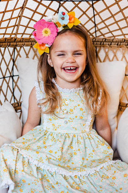Esme’s  Floral Party Side Crown