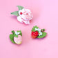 Strawberry Set With Flower Clip