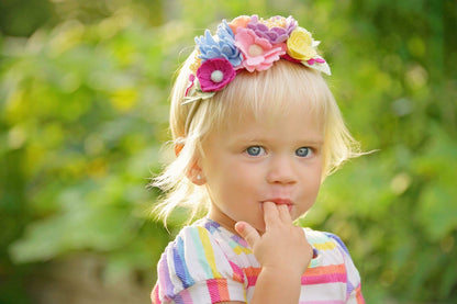 Rainbow Pastel Side Crown