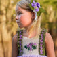 Violets Floral Headpiece