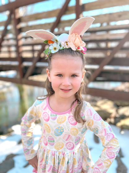Playful Bunny White Ears Piece