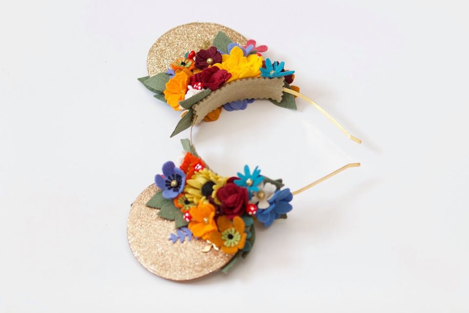 Fall Mouse Ears Inspired Headband