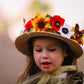 Chrisanna Sunflower & Butterflies  Boater Hat