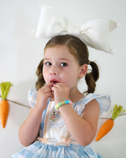 White Oversize Statement Bow