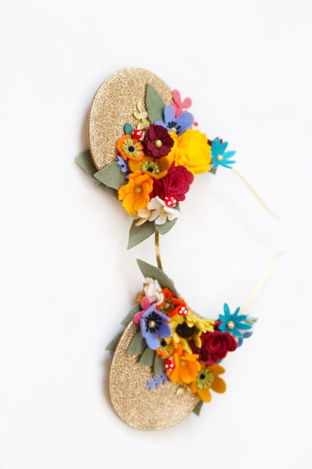 Fall Mouse Ears Inspired Headband