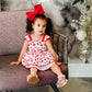 Red Oversize Designer Felt Bow