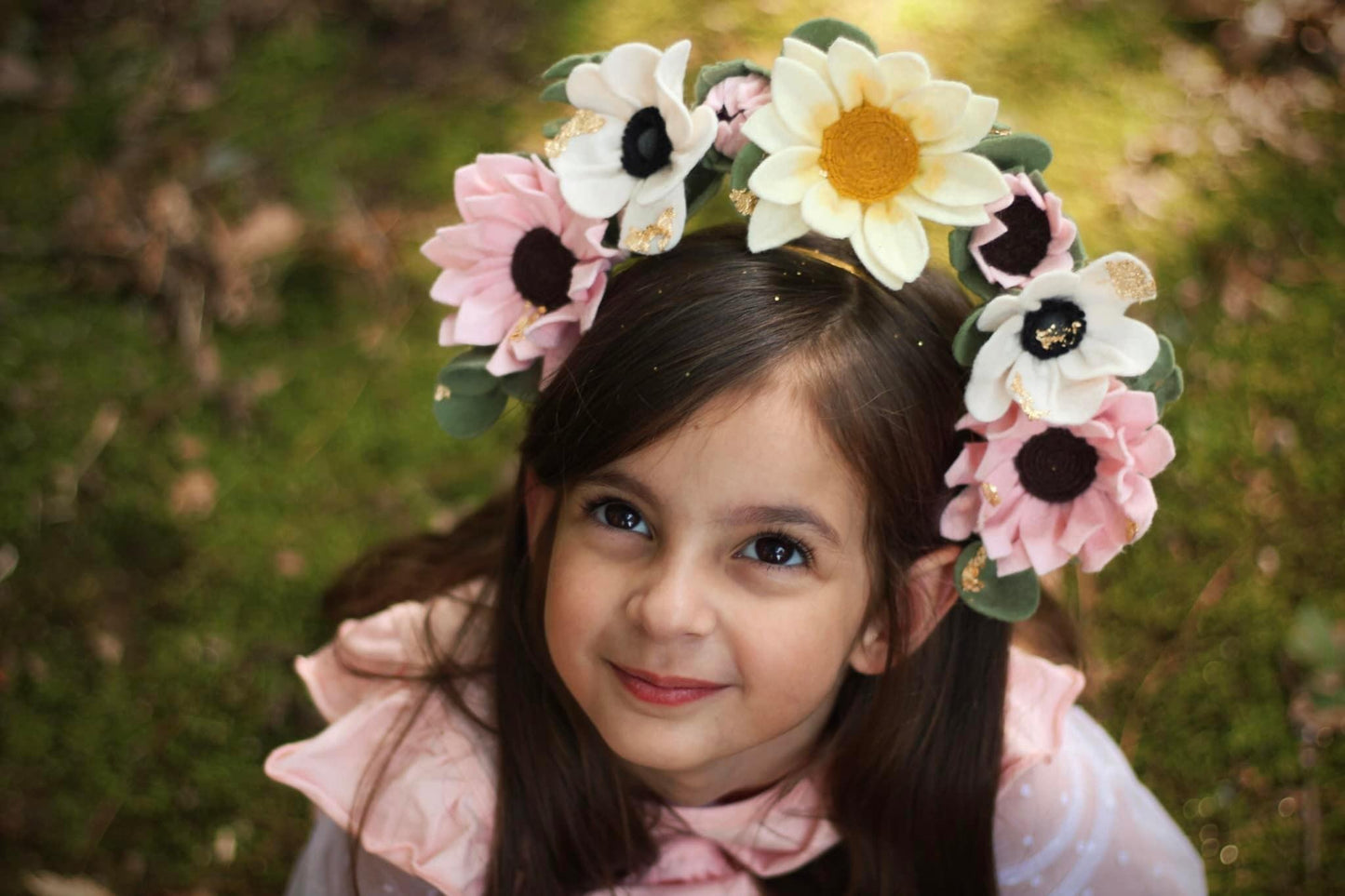 Girasol Sunflower& Anemones Floating Halo